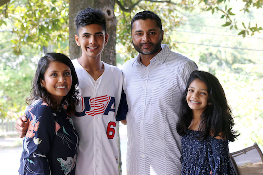 Dean Nair and family