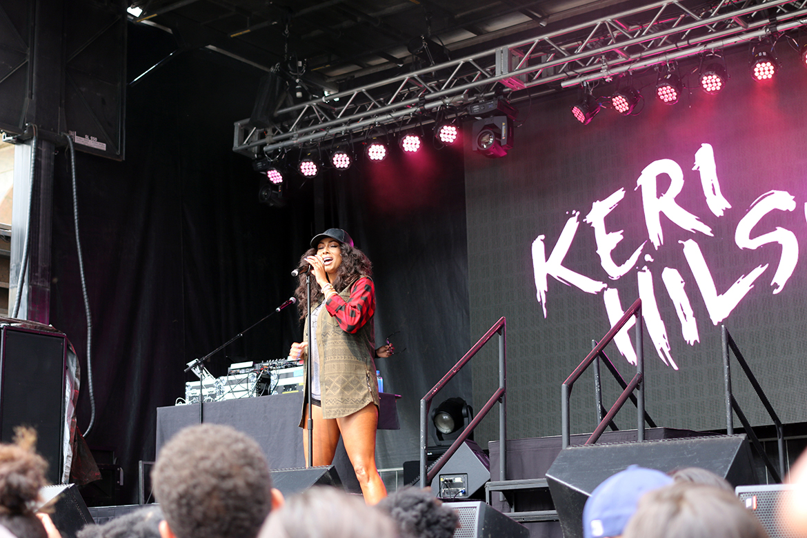 Keri Hilson performing at Homecoming 2018
