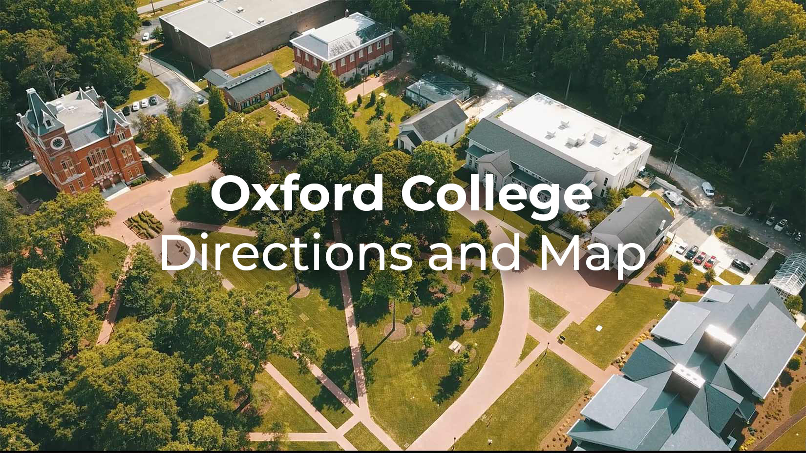 Oxford College Directions and Map