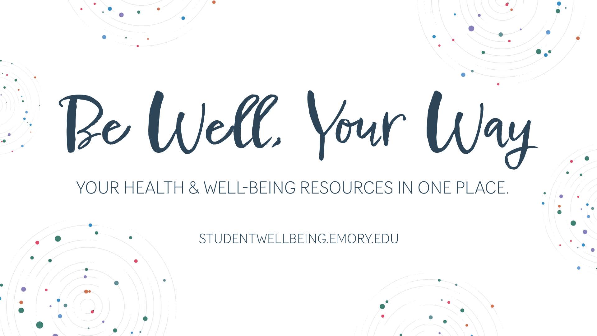 well-being resources at emory