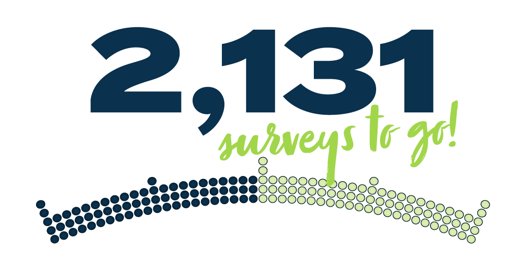 2,131 surveys to go