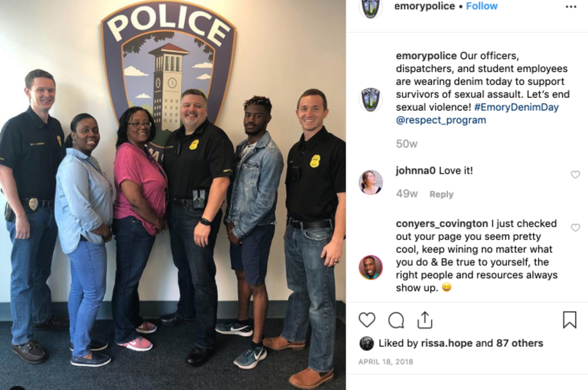 Emory Police Department, Denim Day 2018