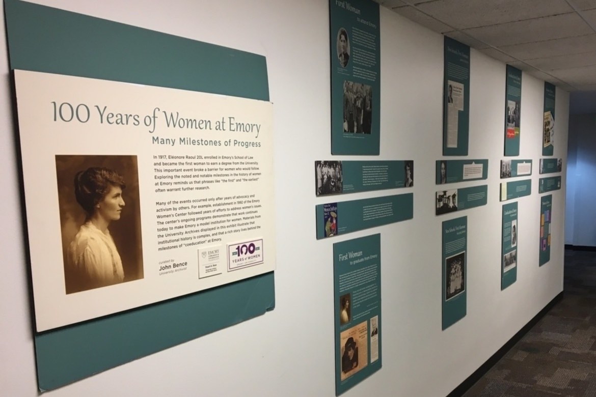 CWE 100 Years of Women at Emory Exhibit